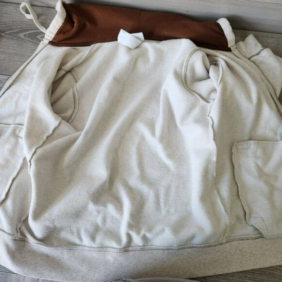 Disney Winnie The Pooh Hoodie Love Me Love Me Not Zip Cream Sweatshirt valentine - Picture 14 of 16